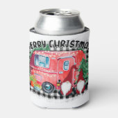 Campers merry kerst camping xmas gnomes christ blikjeskoeler (Blikje Voorkant)