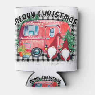 Campers merry kerst camping xmas gnomes christ blikjeskoeler