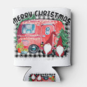 Campers merry kerst camping xmas gnomes christ blikjeskoeler (Achterkant)