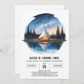 Camper's Natuur Exploration Party Verjaardag Kaart (Voorkant / Achterkant)