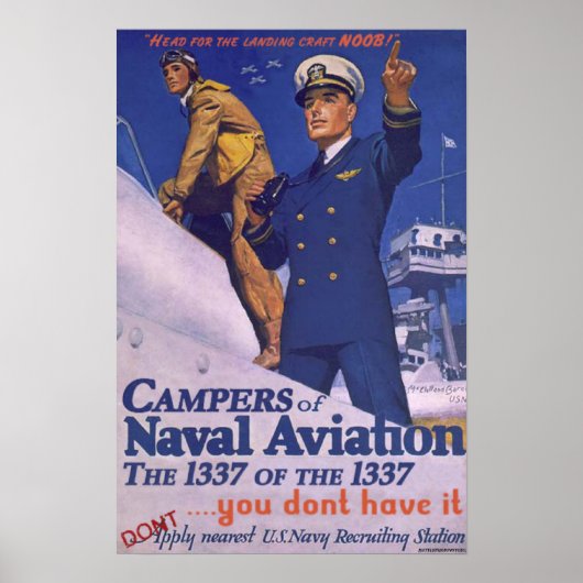 Campers of Naval Aviation Poster (Voorkant)