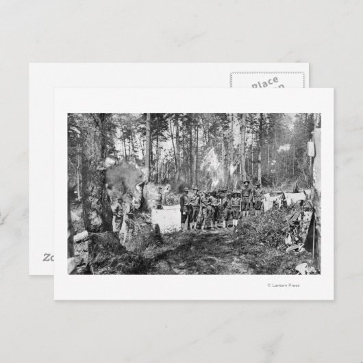 Campers Posing Briefkaart (Voorkant / Achterkant)