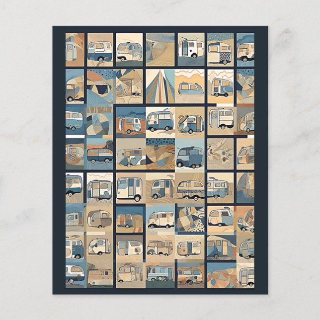 Campers Scrapbook paper (Voorkant)