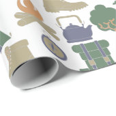 Campers voor de buitenvisserij en voor de buitenvi cadeaupapier (Rol Hoek)