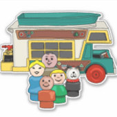 Campers voor kleine mensen sticker (Voorkant)