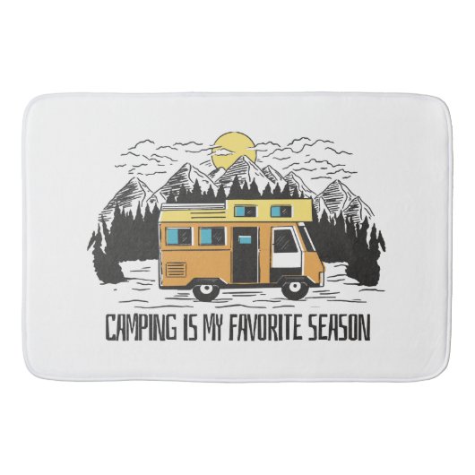 Campervan Berg Retreat Badmat (Voorkant)