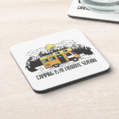 Campervan Berg Retreat Bier Onderzetter (Linkerzijde)