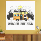 Campervan Berg Retreat Canvas Afdruk (Insitu (Woonkamer))