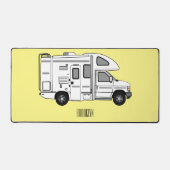 Campervan cartoon illustratie bureaumat (Voorkant)