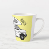 Campervan cartoon illustratie latte mok (Rechts)