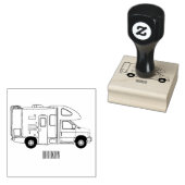 Campervan cartoon illustratie rubberstempel (Gestempeld)