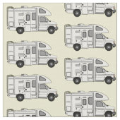 Campervan cartoon illustratie stof (Close Up)