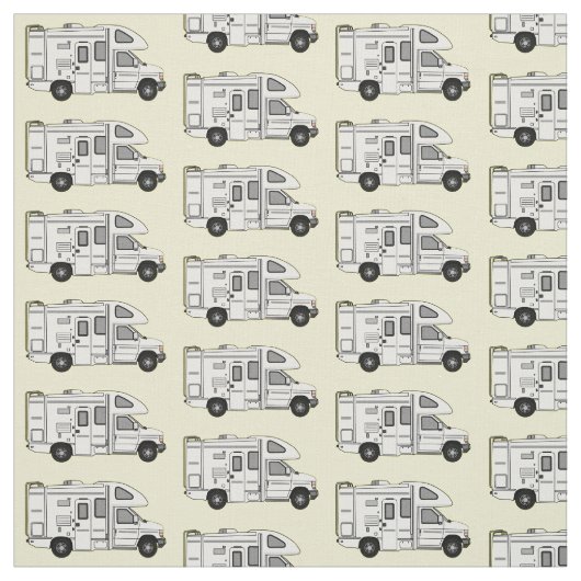 Campervan cartoon illustratie stof (Swatch)