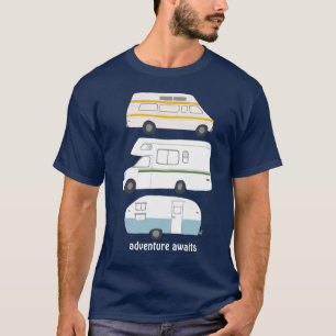 campervan trailer vanlife RV avontuur T-shirt