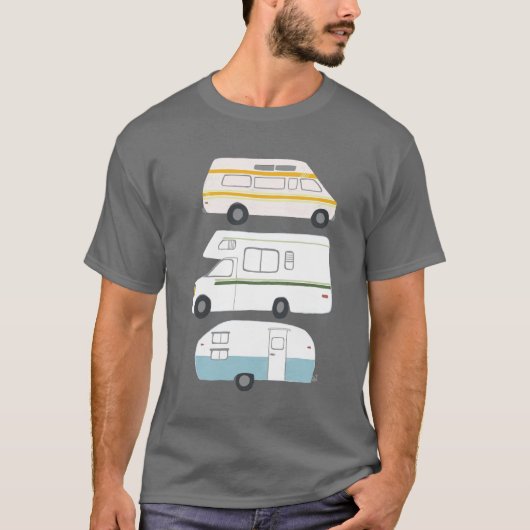 campervan trailer vanlife RV T-shirt (Voorkant)