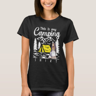 Campfire Afghan Hound Hound Dit is mijn campagne T-shirt