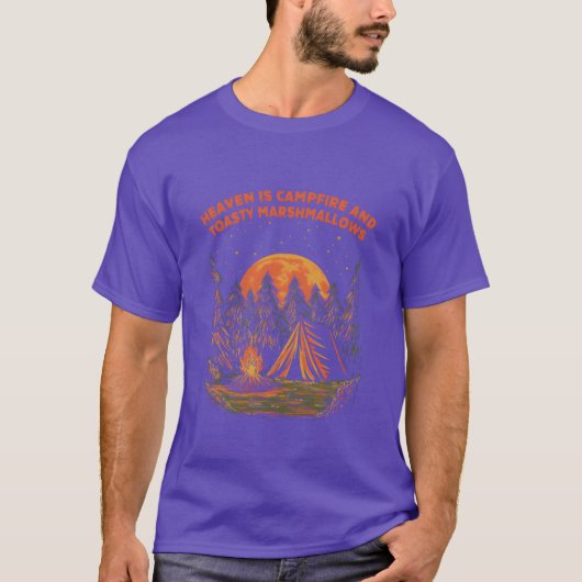 Campfire and Marshmallows Camping Food Camper Food T-shirt (Voorkant)