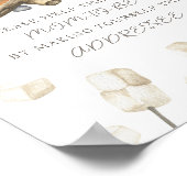 Campfire baby shower - Help de drukke moeder-to-be Poster (Hoek)