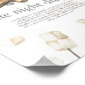 Campfire Baby shower - Late night luiers spel Poster (Hoek)