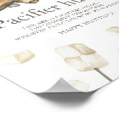 Campfire baby shower - Pacifier hunt spel Poster (Hoek)