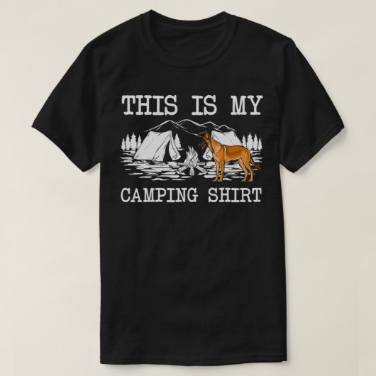 Campfire Belgium Malinoi Dog Dit is mijn kamp T-shirt (Design voorkant)