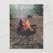 Campfire bij Lincoln Pond Briefkaart (Voorkant)
