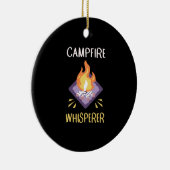 Campfire Camping Gifts Keramisch Ornament (Rechts)