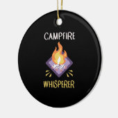 Campfire Camping Gifts Keramisch Ornament (Links)