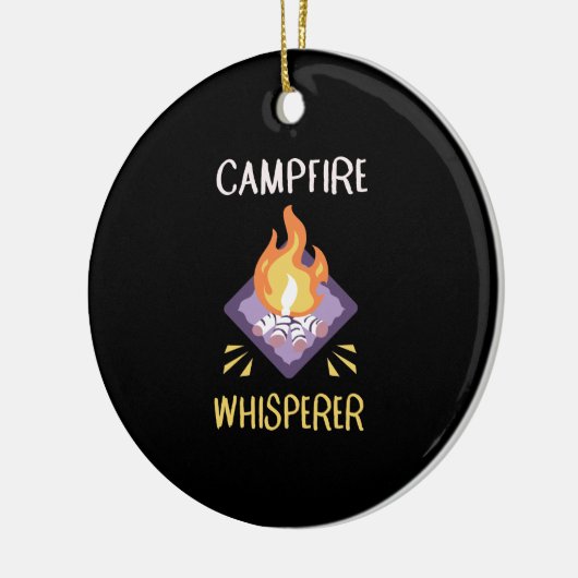 Campfire Camping Gifts Keramisch Ornament (Links)