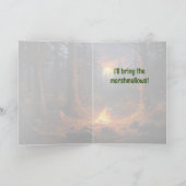 Campfire Confessions Pulp Fictie Wenskaart Bedankkaart (Binnen)