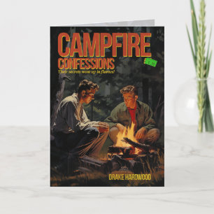 Campfire Confessions Pulp Fictie Wenskaart Bedankkaart