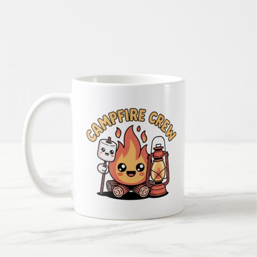 Campfire Crew Kawaii Camping Trio Koffiemok (Links)