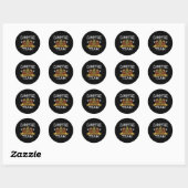 Campfire Drink Team Camg Camper Ronde Sticker (Vel)
