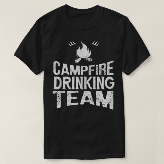 Campfire Drink Team Funny Camping Lover Gift T-shirt (Design voorkant)