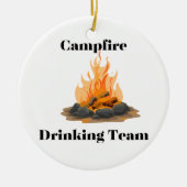 Campfire Drink Team Keramisch Ornament (Voorkant)