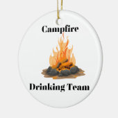 Campfire Drink Team Keramisch Ornament (Links)