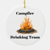 Campfire Drink Team Keramisch Ornament (Achterkant)