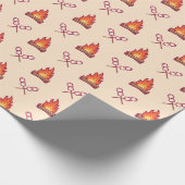 Campfire en Marshmallow Pattern Cadeaupapier (Hoek)