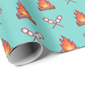 Campfire en Marshmallow Pattern Cadeaupapier (Rol Hoek)