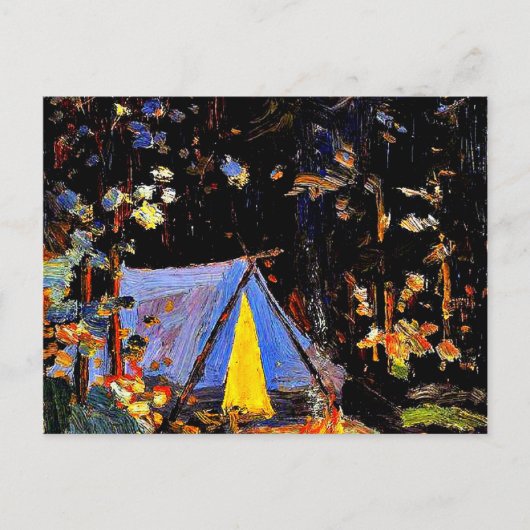 Campfire, fijn kunstschilderij van Tom Thomson Briefkaart (Voorkant)