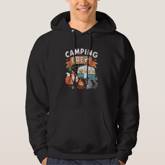 Campfire Funny Camping Crew Camping Trip Hoodie (Voorkant)