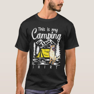 Campfire German Shepherd Dit is mijn campagne T-shirt