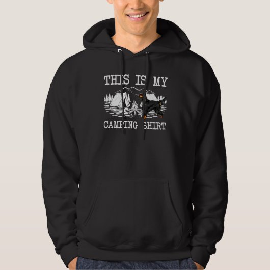 Campfire Gordon Setter Dog Dit is mijn campagne Hoodie (Voorkant)