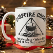 Campfire hot cocoa recipe vintage art koffiemok