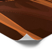 Campfire in het bos. poster (Hoek)