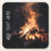 Campfire in Night Kartonnen Onderzetters (Voorkant)