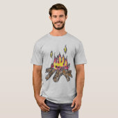 Campfire Long-Sleeve Baseball Jersey T-shirt (Voorkant volledig)