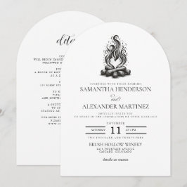 Campfire Love Wedding Kaart