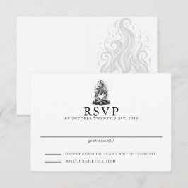 Campfire Love Wedding RSVP Kaartje