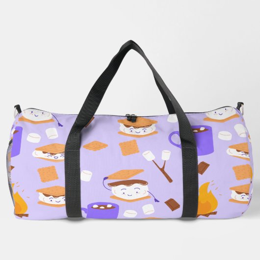 Campfire Marshmallow Chocolate Smores paarse Plunjezak (Achterkant)